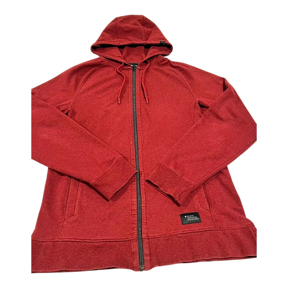 Black Diamond Equipment Women's S Red Fleece Zip-Up Hoodie‎